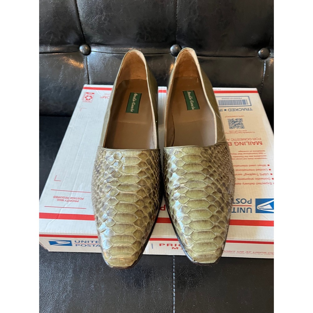 Aurelio Garcia Python Leather Loafers - Picture 2 of 8